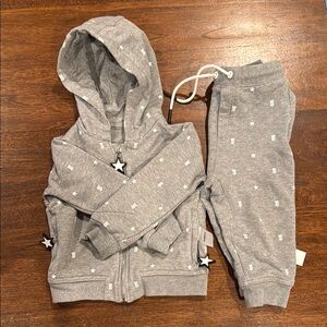 Unisex Burberry Gregory Star Print Joggers + hoodie set